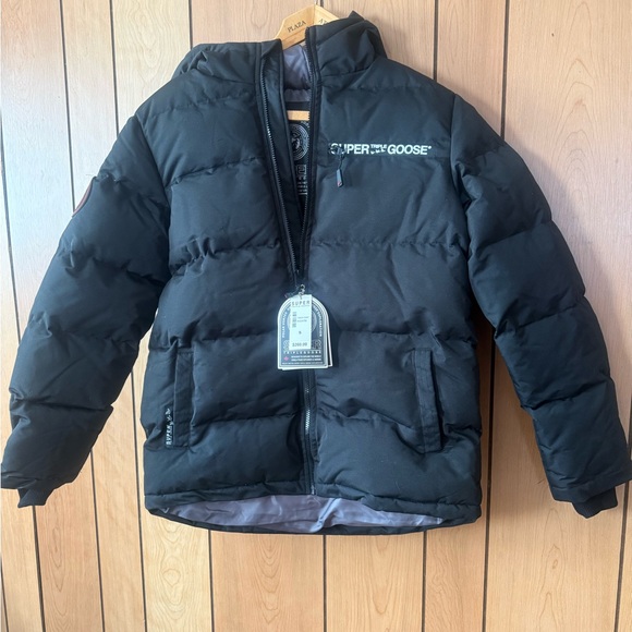 Men's Super Triple Goose Black Puffer Jacket
